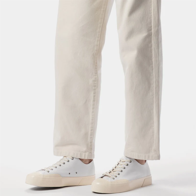 2432 WORKS LOW CUT COTTON CANVAS - Sneakers - Low Cut - Unisex - White-Off White
