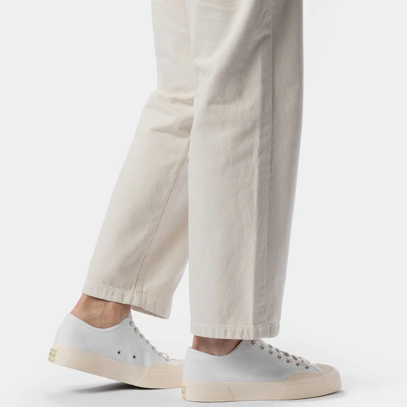 2432 WORKS LOW CUT COTTON CANVAS - Sneakers - Low Cut - Unisex - White-Off White