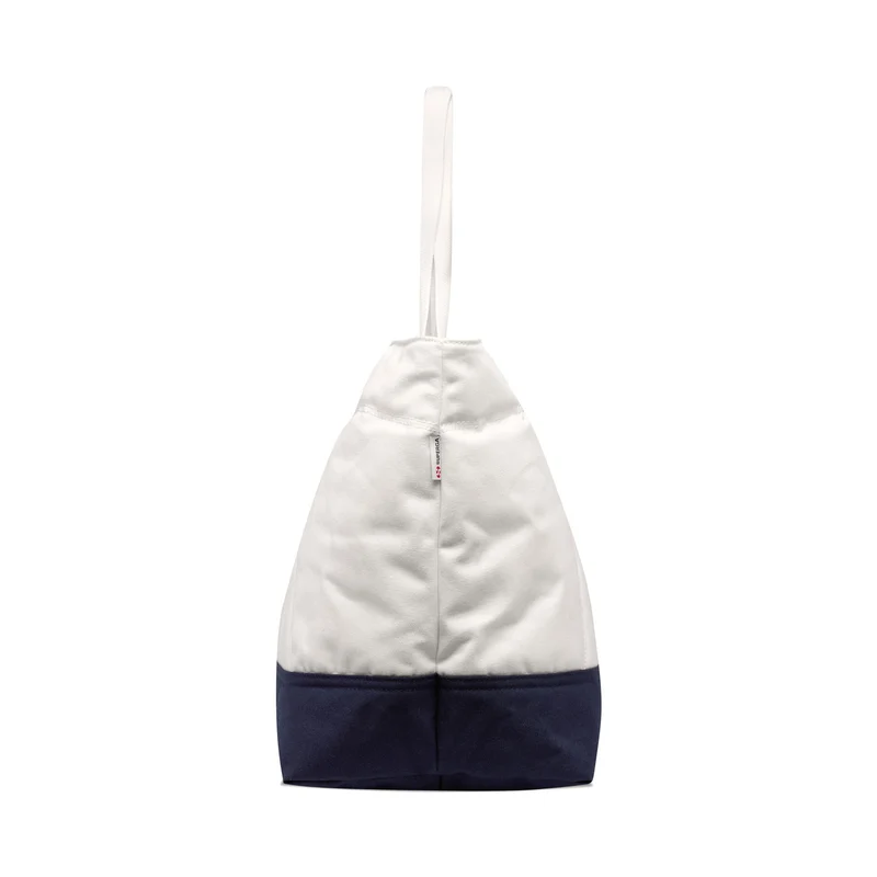 TENNIS MATCH PADDED TOTE BAG - Bags - Tote Bag - Unisex - White Avorio-Navy