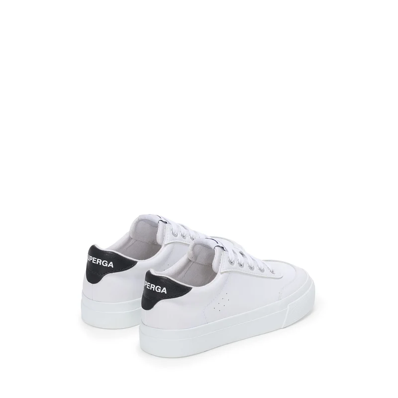 3844 VEGAN MATERIAL CLUB KIDS - Sneakers - Low Cut - Kid unisex - White-Black