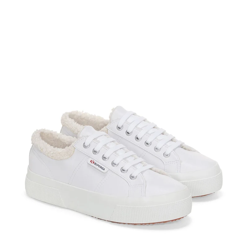 2740 PLATFORM VEGAN MATERIAL - Lady Shoes - Wedge - Woman - White Ice