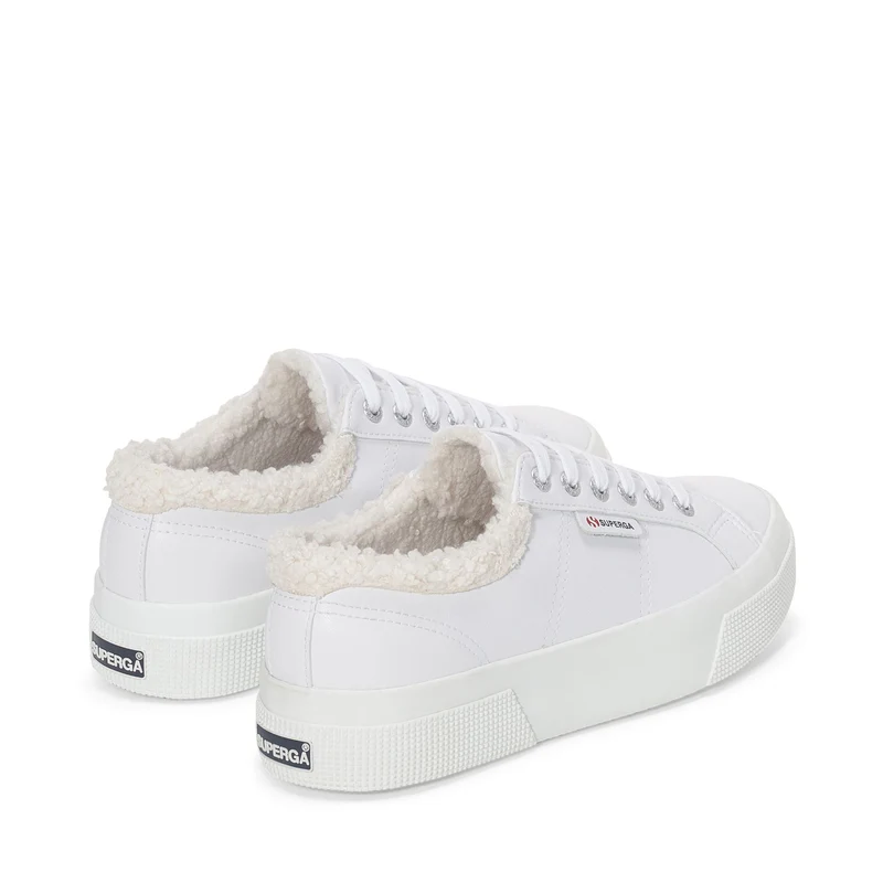 2740 PLATFORM VEGAN MATERIAL - Lady Shoes - Wedge - Woman - White Ice