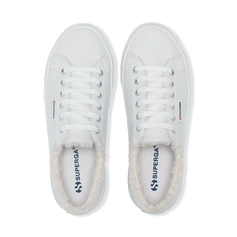 2740 PLATFORM VEGAN MATERIAL - Lady Shoes - Wedge - Woman - White Ice