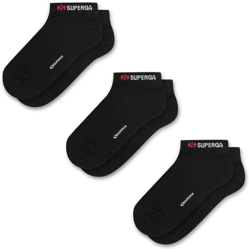 SP-NOOS11 NO SHOW 3PACK - Socks - Inliner - Unisex - Black