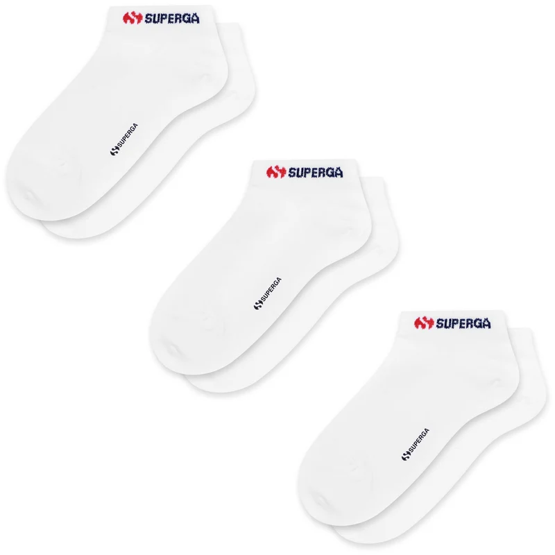 SP-NOOS11 NO SHOW 3PACK - Socks - Inliner - Unisex - White