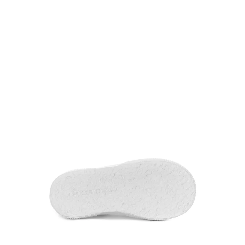 2750 KIDS STRAPS FLOWER SANGALLO - Le Superga - Low Cut - Girl - Total White