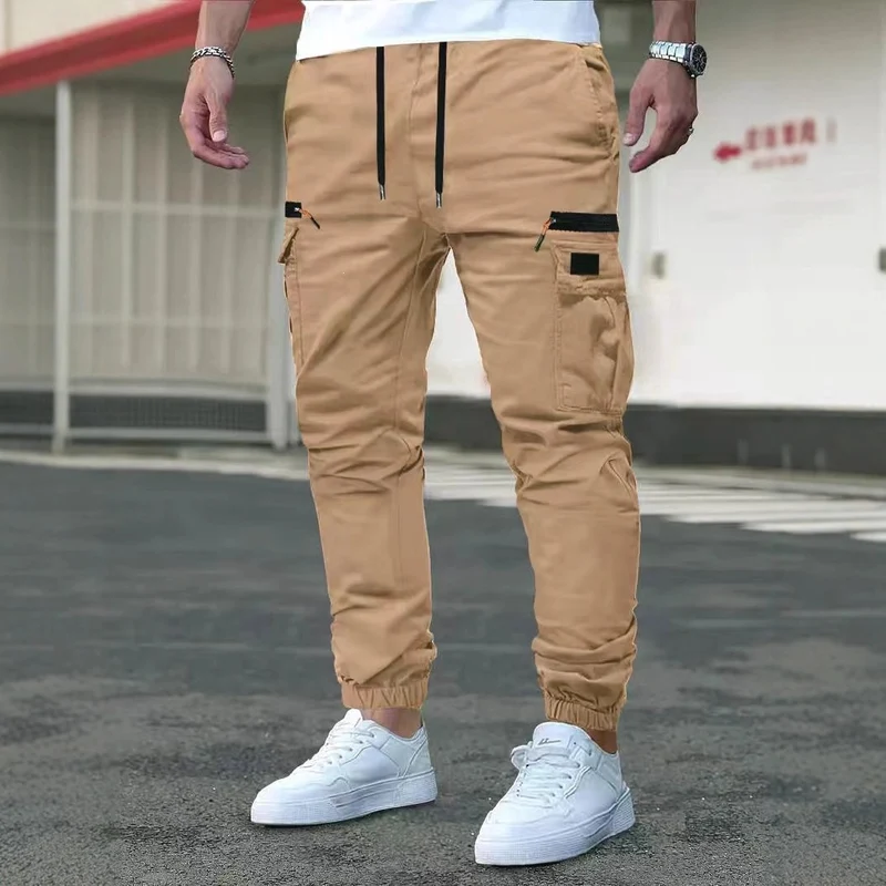 Herren Cargo-Jogginghose mit multifunktionalen Reißverschluss- und Klappentaschen, elastischem Bund & Bündchen Nord Taschen