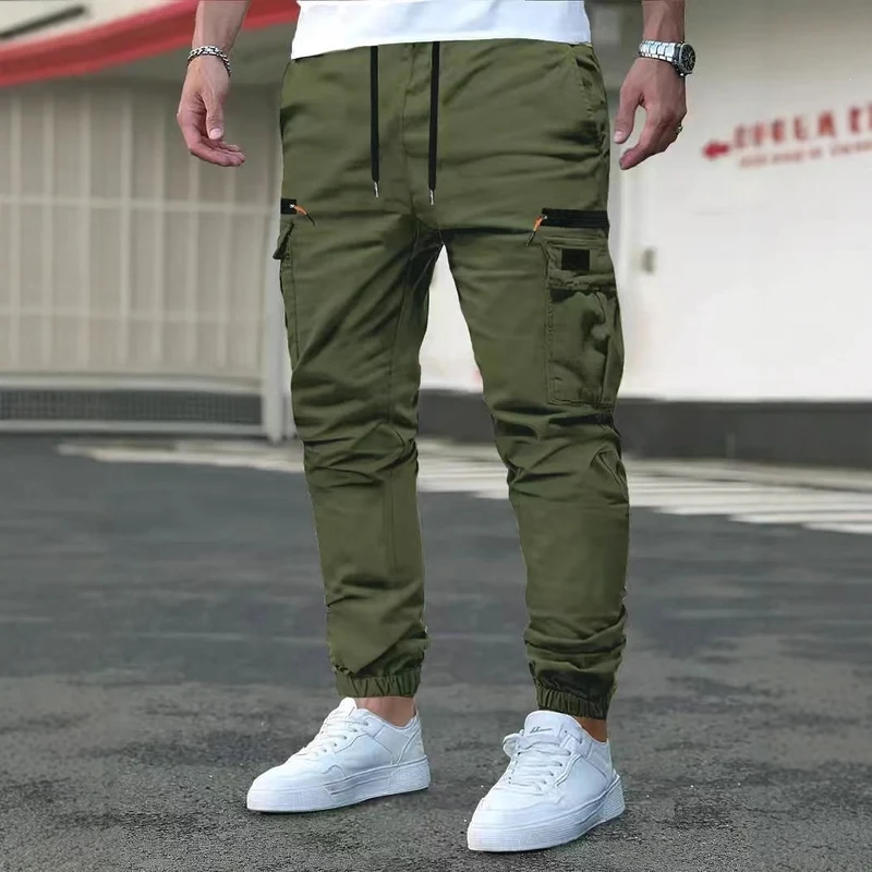 Herren Cargo-Jogginghose mit multifunktionalen Reißverschluss- und Klappentaschen, elastischem Bund & Bündchen Nord Taschen