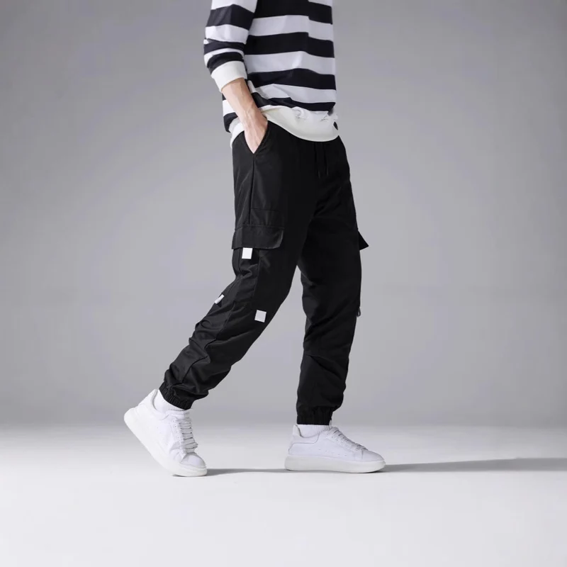 Herren Cargo-Jogginghose mit elastischem Fußbündchen, Mehrfachtaschen & reflektierenden Applikationen Nord Taschen