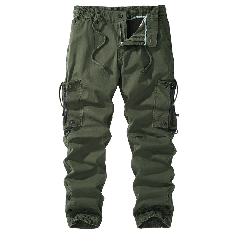 Herren Cargo-Jogginghose mit elastischem Bund, Reißverschluss-Cargotaschen und verstellbarem Saum Nord Taschen
