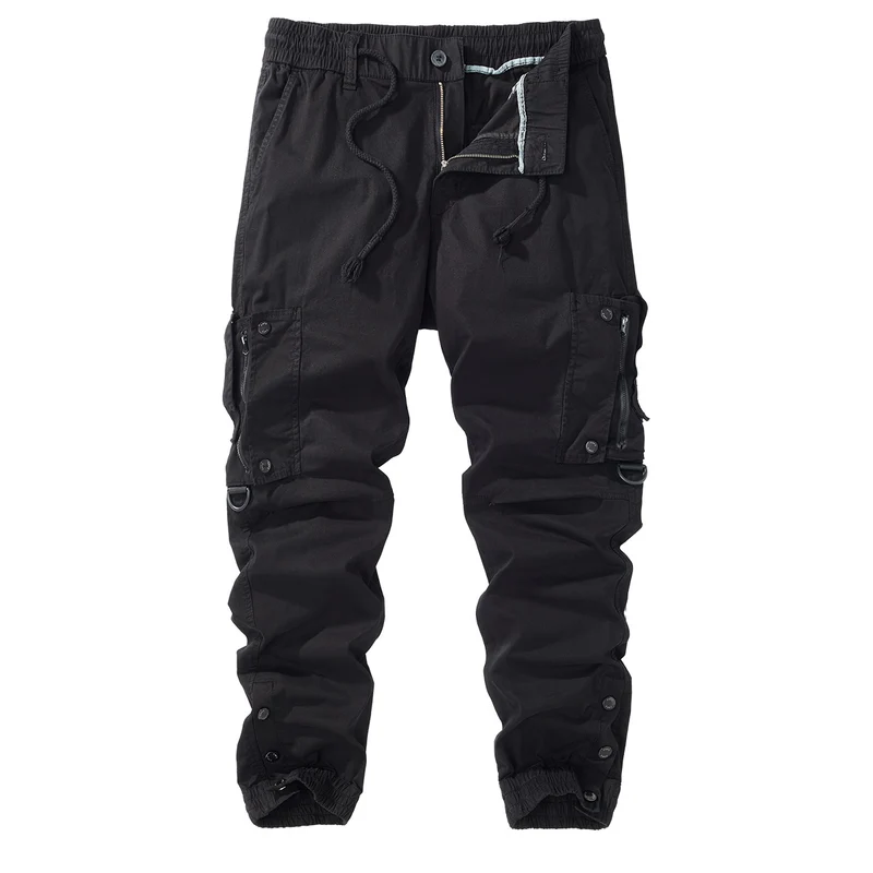 Herren Cargo-Jogginghose mit elastischem Bund, Reißverschluss-Cargotaschen und verstellbarem Saum Nord Taschen