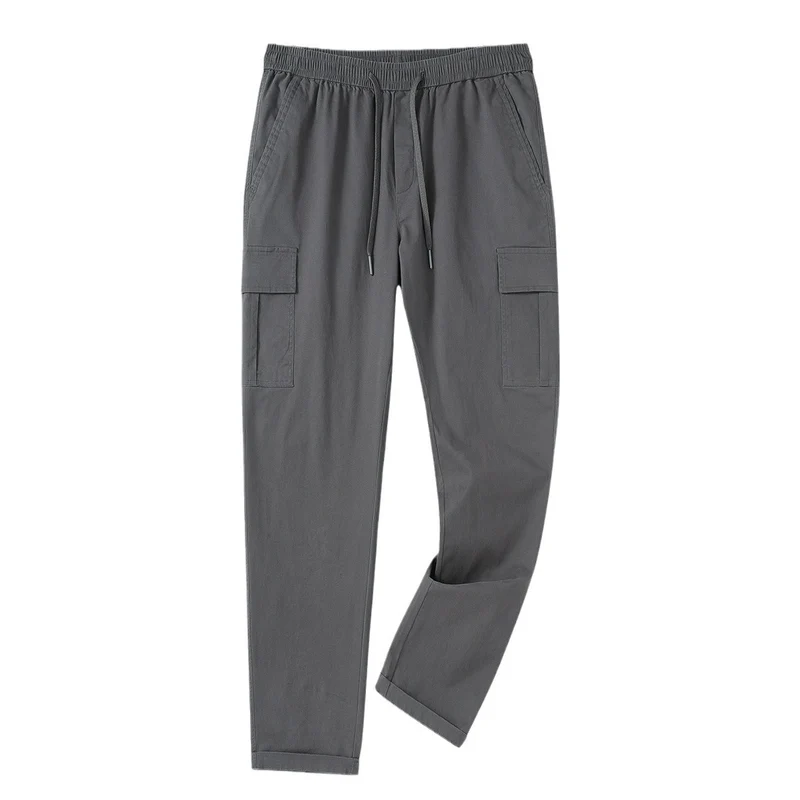 Herren Cargo-Jogginghose mit elastischem Bund, Kordelzug und aufgesetzten Klappentaschen Nord Taschen