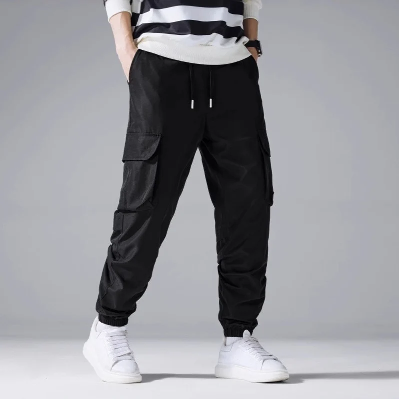 Herren Cargo-Jogginghose mit elastischem Bund, Kordelzug & Multifunktionstaschen Nord Taschen