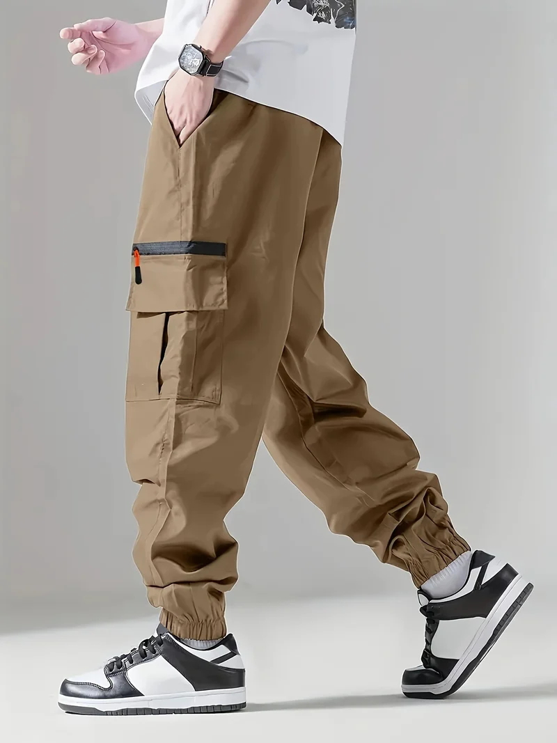 Herren Cargo-Jogginghose im Utility‑Style mit versiegelter Reißverschlusstasche & elastischen Beinbündchen Nord Taschen