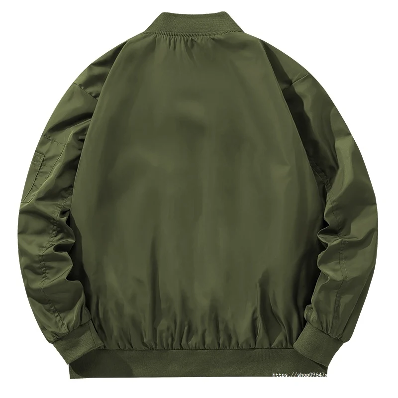 Herren Bomberjacke im Fliegerstil mit kontrastfarbenem Innenfutter, Ärmel‑Reißverschlusstasche & Rippenbündchen Nord Taschen