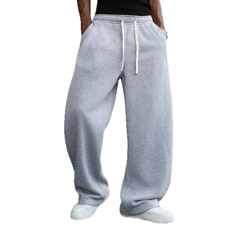 Herren Baggy-Jogginghose im Urban-Utility-Stil mit extra weitem Bein und sichtbarem Kordelzug Nord Taschen