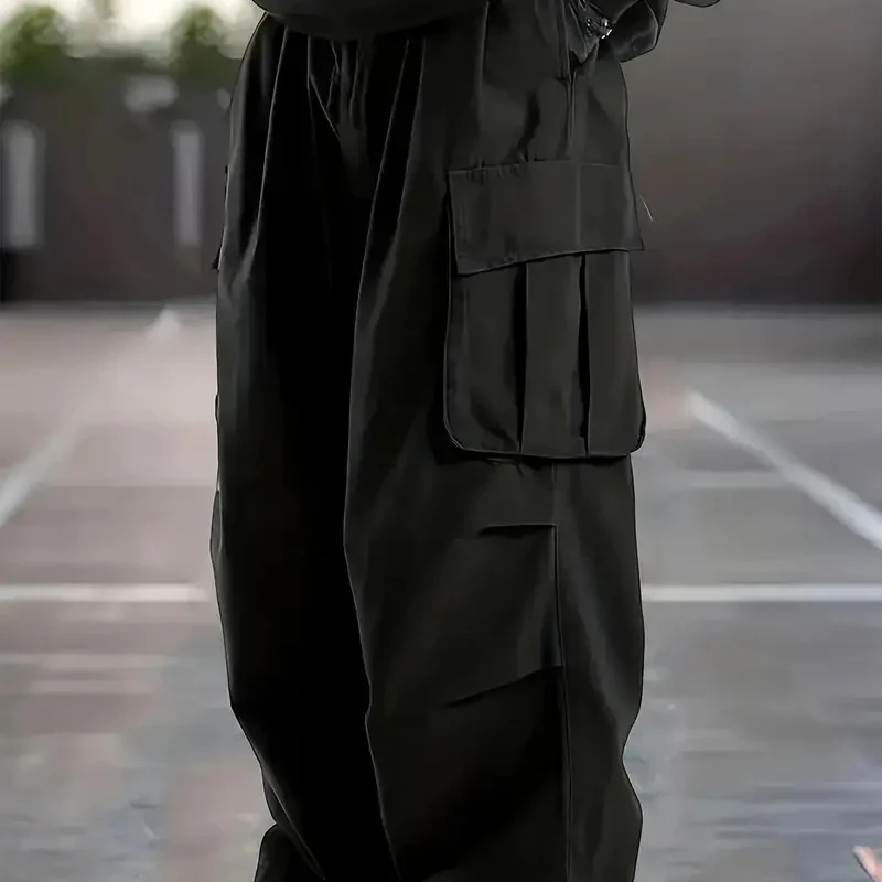 Herren Baggy-Cargo-Hose mit übergroßer Passform, elastischem Tunnelzugbund & mehrfachen Klappfächern Nord Taschen