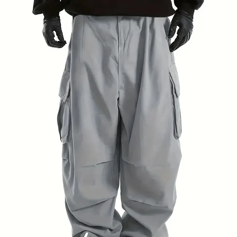 Herren Baggy-Cargo-Hose mit übergroßer Passform, elastischem Tunnelzugbund & mehrfachen Klappfächern Nord Taschen