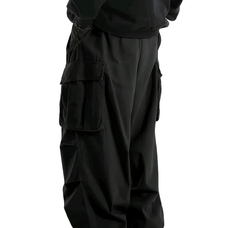 Herren Baggy-Cargo-Hose mit übergroßer Passform, elastischem Tunnelzugbund & mehrfachen Klappfächern Nord Taschen