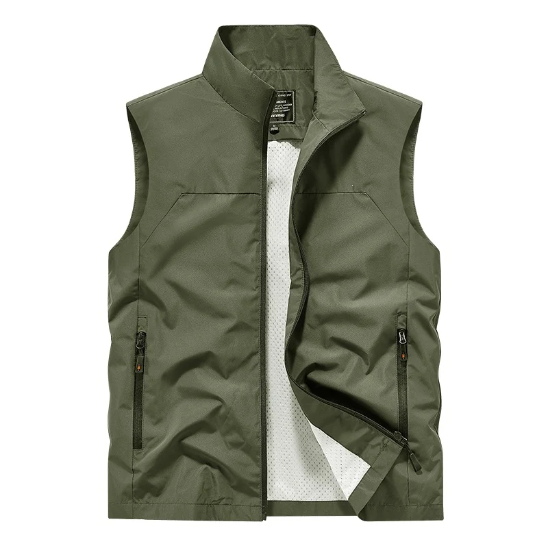 Herren Atmungsaktive Utility‑Weste mit Mesh‑Futter, wind- & wasserabweisender Außenlage & Reißverschlusstaschen Nord Taschen