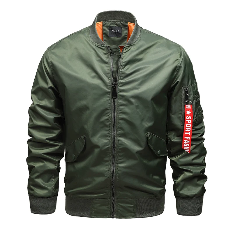Herren leichtes Pilotblouson aus Hightech‑Nylon mit Ärmel‑Organizer und kontrastierendem Innenfutter Nord Taschen