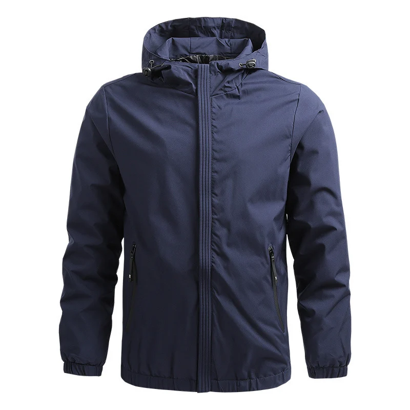 Herren leichter wasserabweisender Kapuzen-Softshellblouson mit Reißverschlusstaschen Nord Taschen