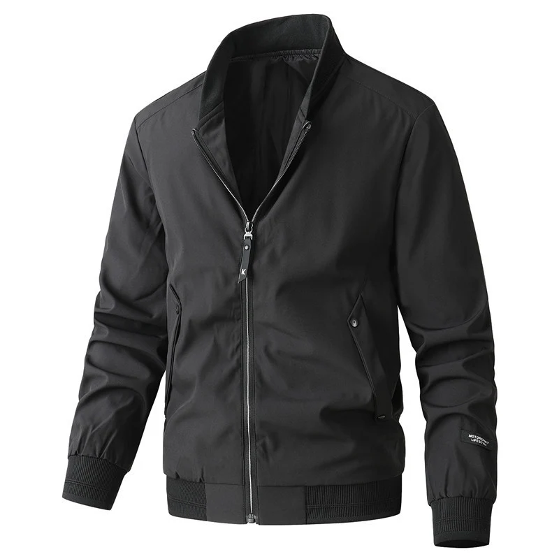 Herren leichter Urban-Bomber mit wasserabweisender Shell, geripptem Saum und Pattentaschen Nord Taschen