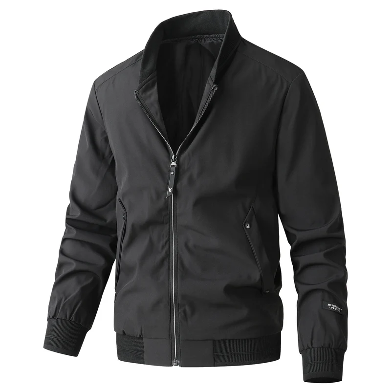 Herren leichter Urban-Bomber mit wasserabweisender Shell, geripptem Saum und Pattentaschen Nord Taschen