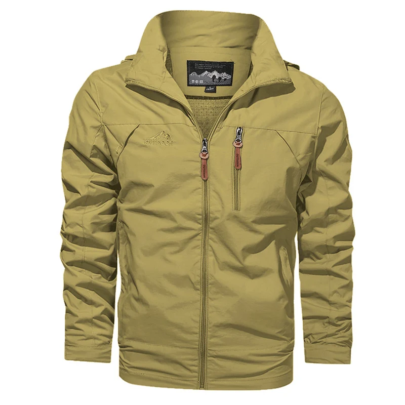 Herren Leichter Softshell-Windblouson mit Brust-Zipper und hochschließendem Kragen Nord Taschen