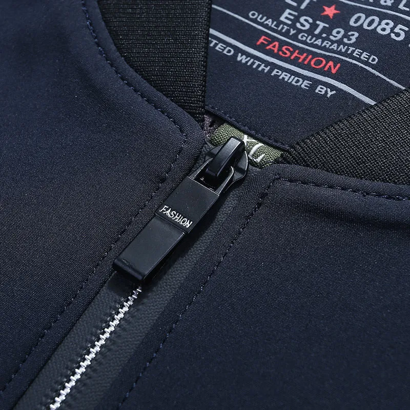 Herren leichter Softshell-Bomber mit gemustertem Mesh-Futter und windabweisendem Außenmaterial Nord Taschen