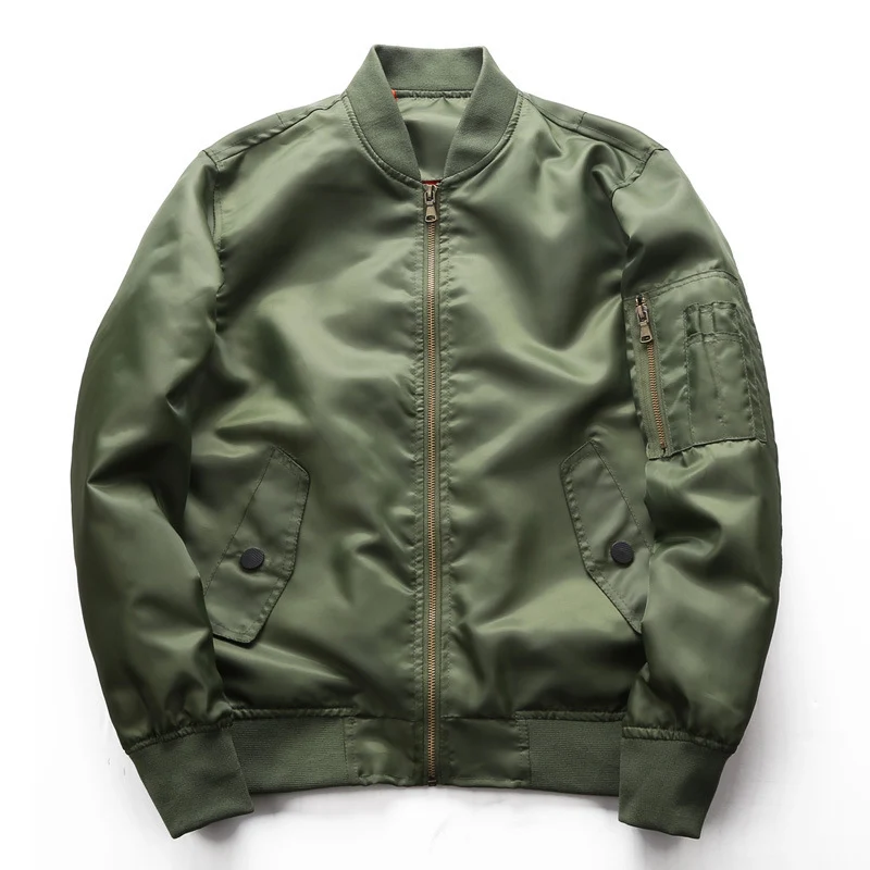Herren leichter Nylon-Bomber mit kontrastfutter, Ärmeltasche und gerippten Bündchen Nord Taschen
