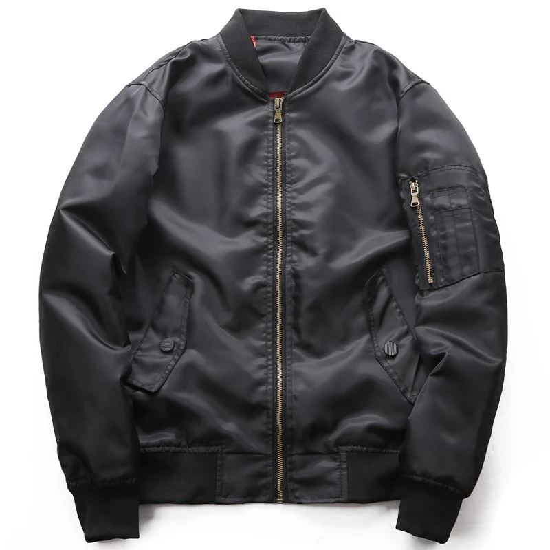 Herren leichter Nylon-Bomber mit kontrastfutter, Ärmeltasche und gerippten Bündchen Nord Taschen