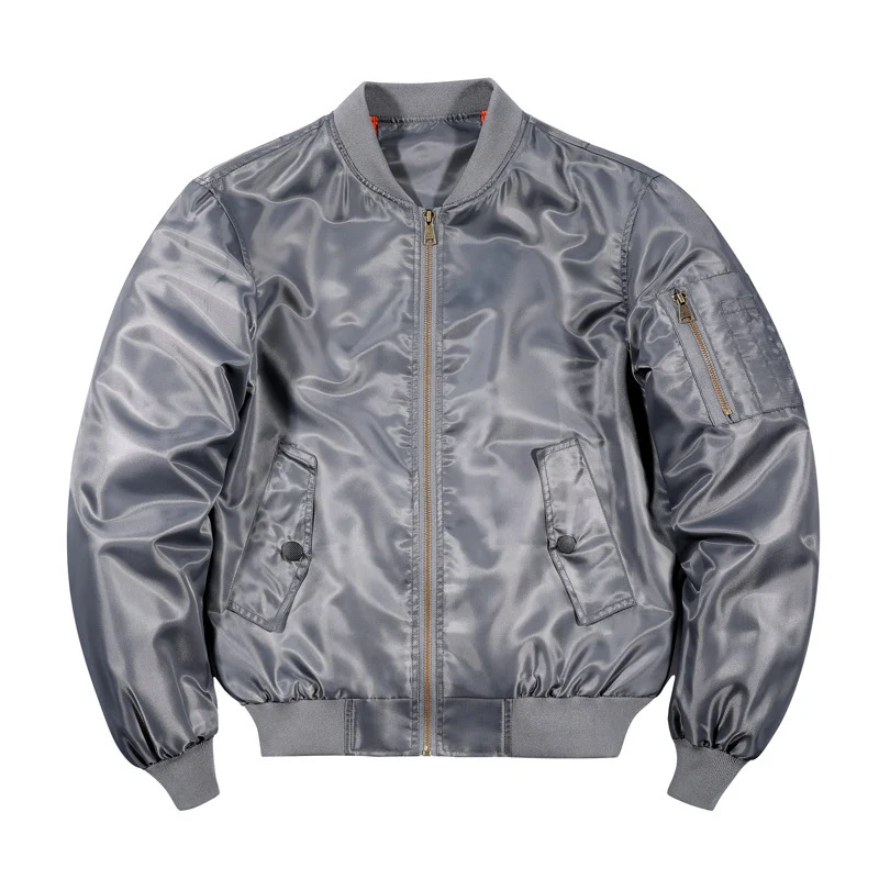 Herren leichter Nylon-Bomber mit kontrastfutter, Ärmeltasche und gerippten Bündchen Nord Taschen