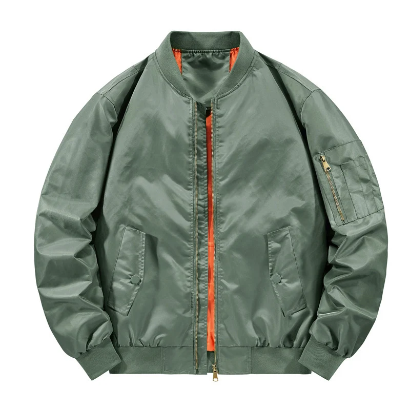 Herren leichter Nylon-Bomber mit kontrastfutter, Ärmeltasche und gerippten Bündchen Nord Taschen