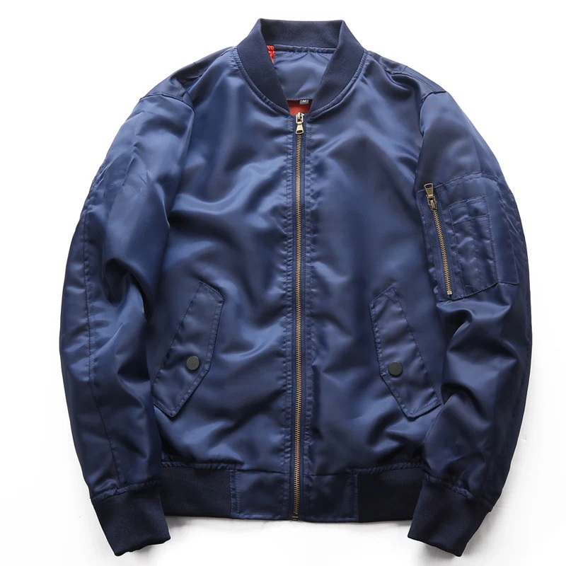 Herren leichter Nylon-Bomber mit kontrastfutter, Ärmeltasche und gerippten Bündchen Nord Taschen