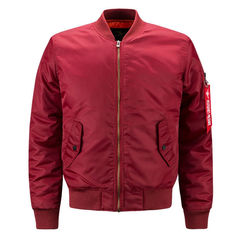 Herren leichter Nylon-Bomber mit kontrastfutter, Ärmeltasche und gerippten Bündchen Nord Taschen