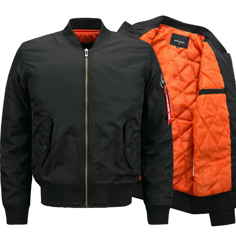 Herren Leichter Nylon-Bomber mit Ärmeltasche, Rippbündchen und Thermo‑Wattierung Nord Taschen