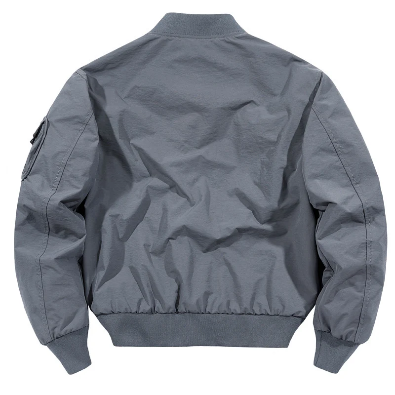 Herren leichter Nylon-Bomber im Utility-Look mit Mehrfachtaschen und Rippbündchen Nord Taschen