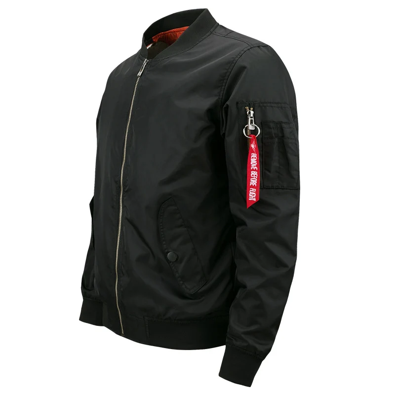 Herren leichter gesteppter Nylon-Bomber mit Utility-Ärmeltasche und gerippten Bündchen Nord Taschen