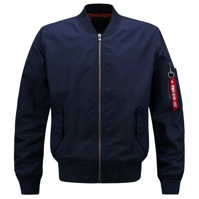 Herren leichter gesteppter Nylon-Bomber mit Utility-Ärmeltasche und gerippten Bündchen Nord Taschen