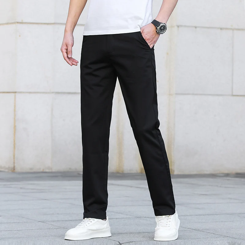 Herren Schmale Stretch-Chinohose im Business-Casual-Look Nord Taschen