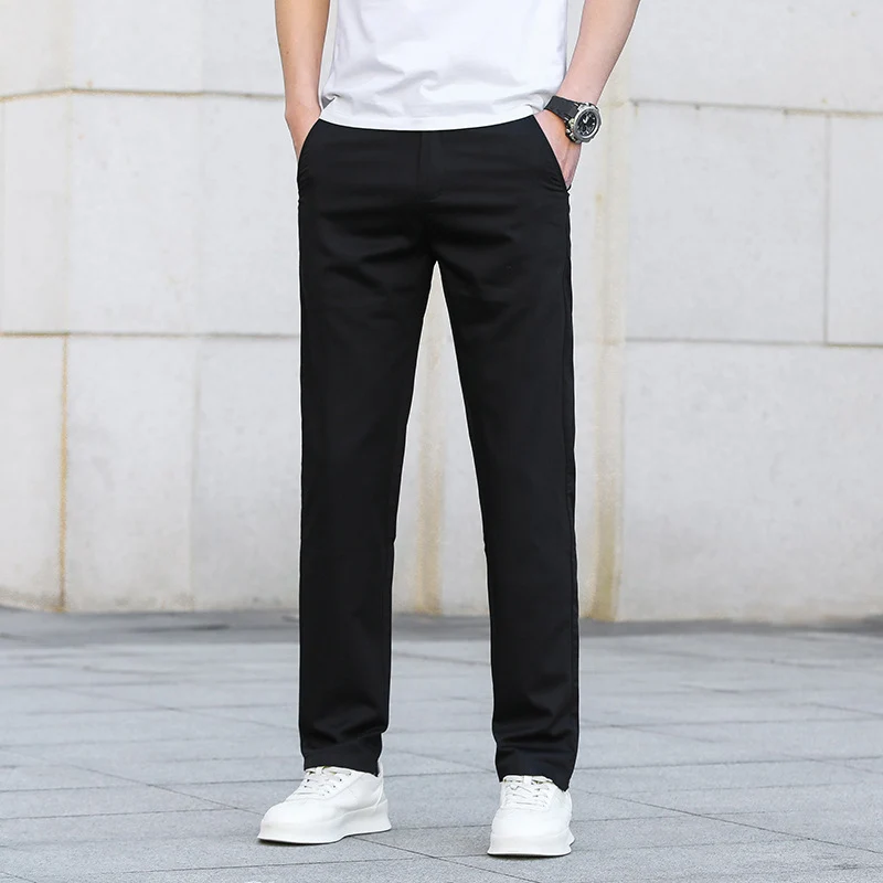 Herren Schmale Stretch-Chinohose im Business-Casual-Look Nord Taschen