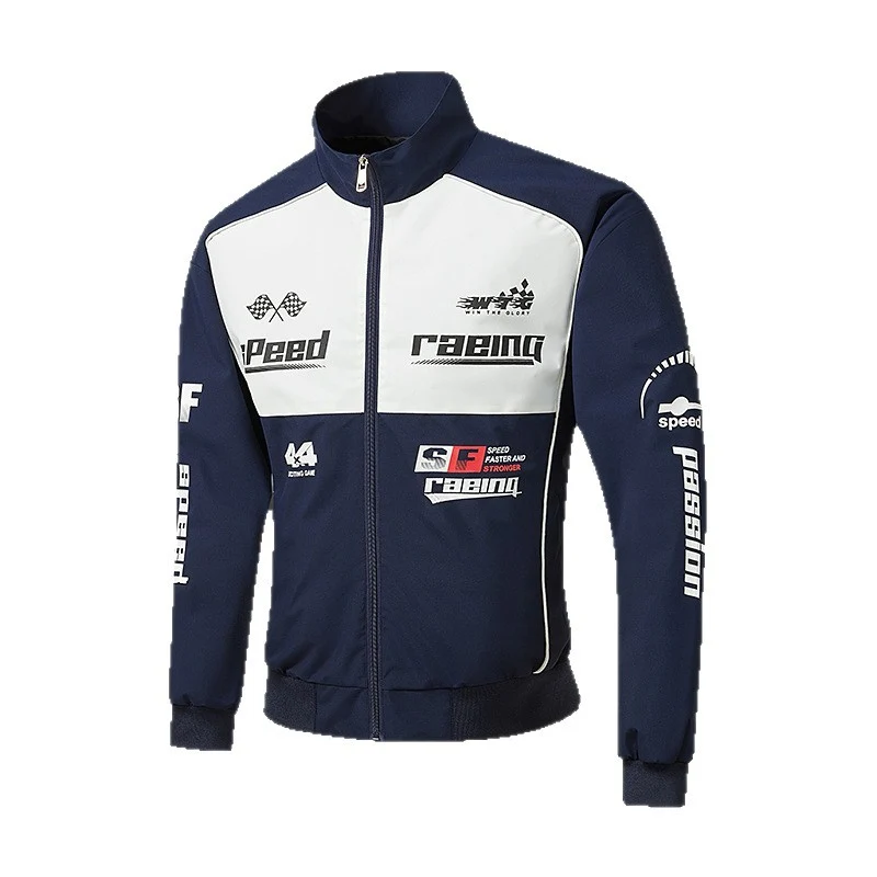 Herren Rennsport-Trackjacke im Retro-Motorsport-Stil Nord Taschen