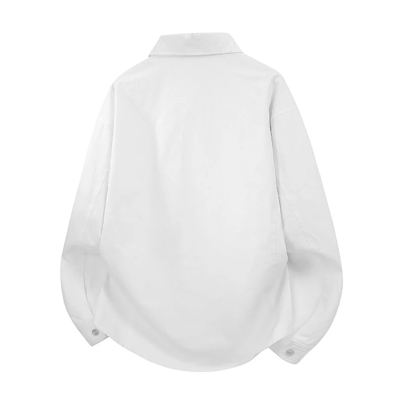 Herren Oversize Hemdjacke im Worker-Stil mit schrägen Reißverschlusstaschen und Druckknopfleiste Nord Taschen
