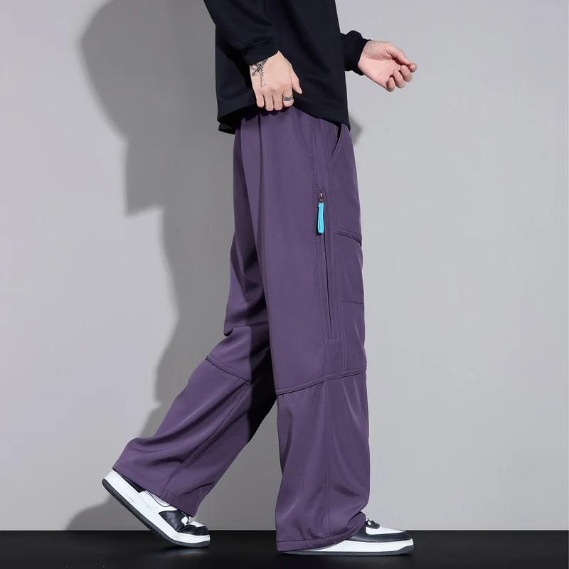 Herren Locker sitzende Cargo-Hose mit Tunnelzug, Knie-Panels und Multifachtaschen Nord Taschen