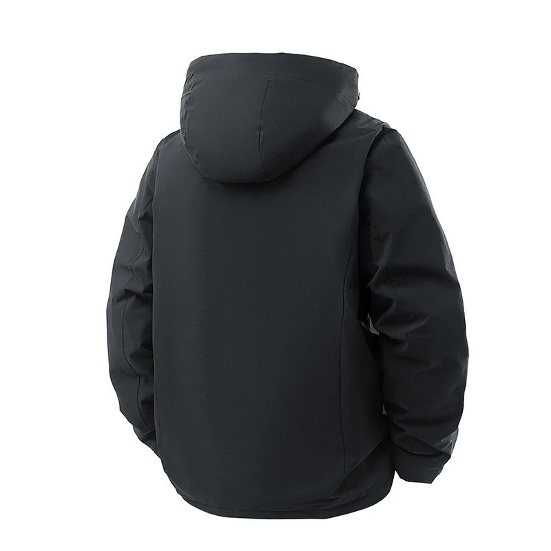 Herren Kapuzen-Parka mit technischer Wetterschutzmembran, isolierter Steppfüllung und Utility-Taschen Nord Taschen