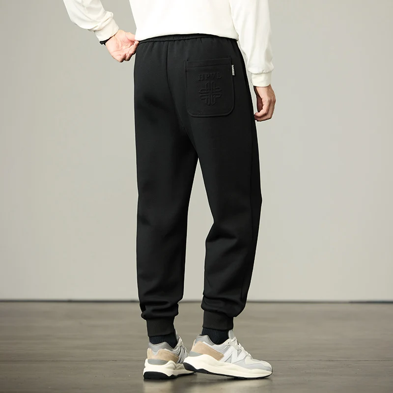 Herren Joggerhose aus weichem Fleece mit elastischem Bund, Kordelzug und Bündchen Nord Taschen
