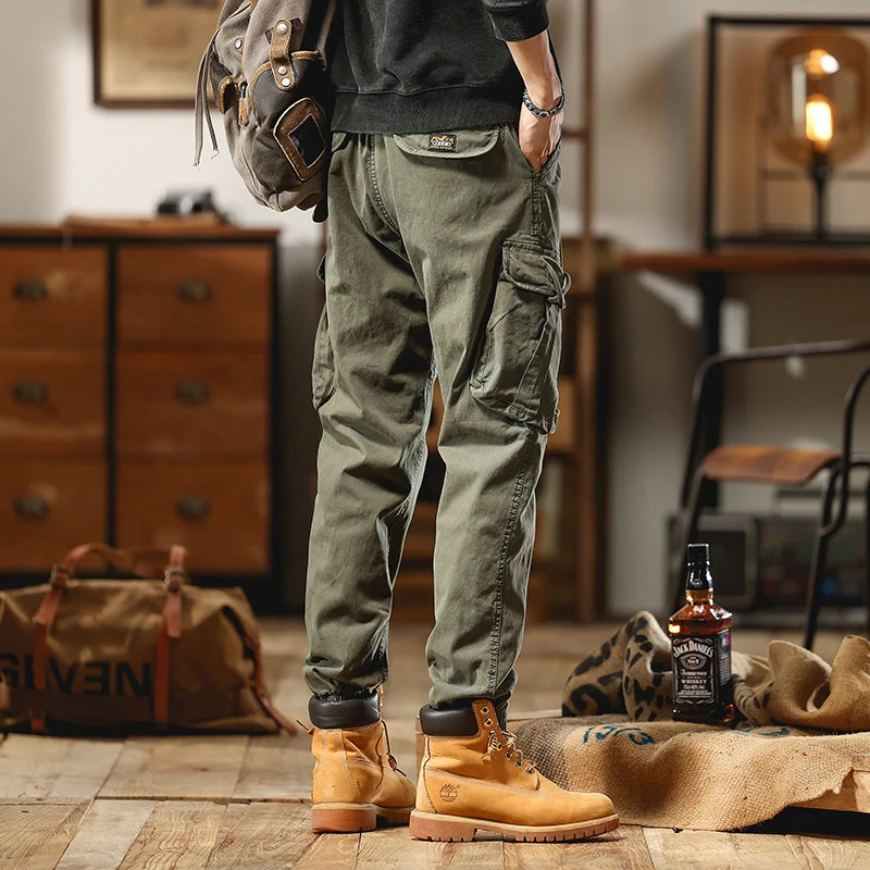 Herren Cargo-Joggerhose mit Multifunktions-Taschen und elastischem Saum Nord Taschen
