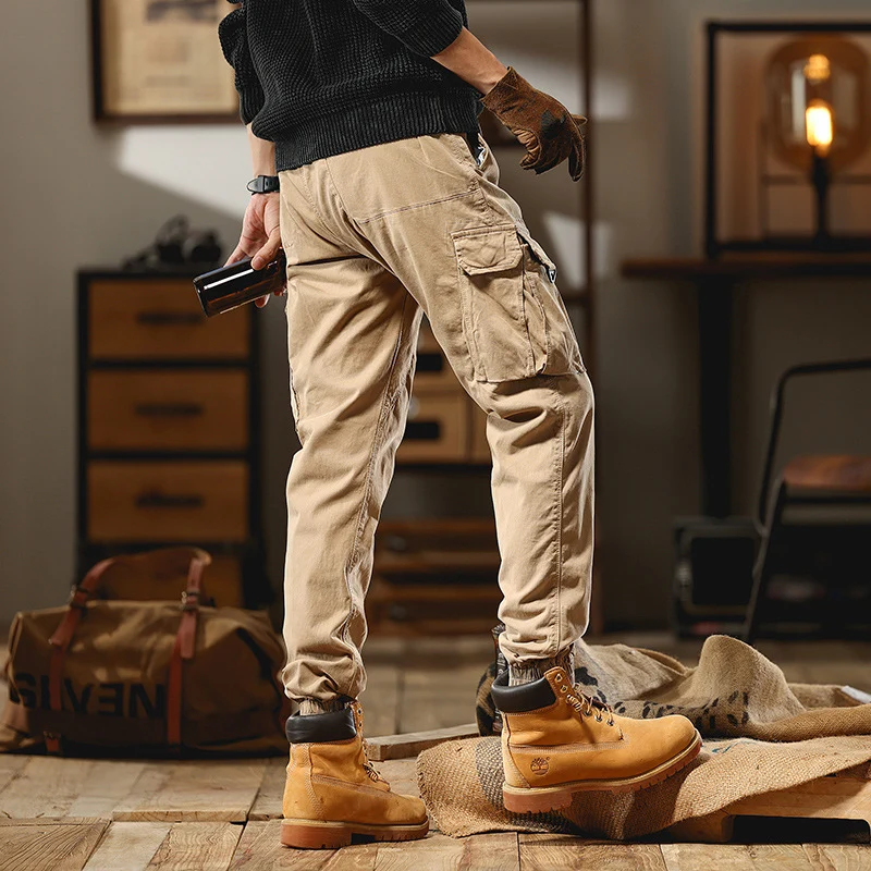 Herren Cargo-Joggerhose mit Multifachtaschen und elastischem Saum Nord Taschen