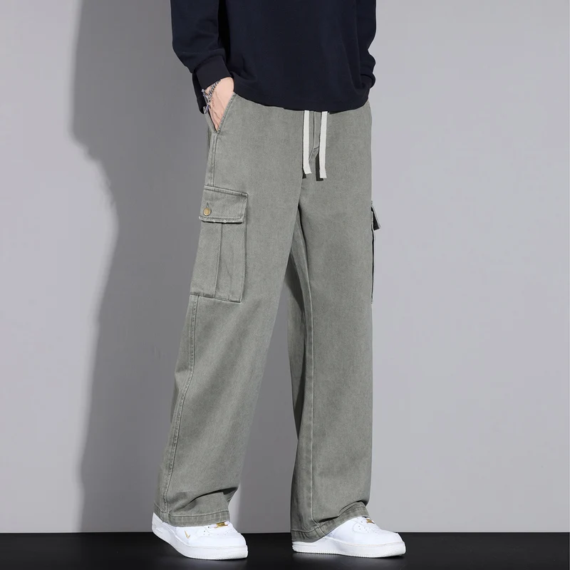 Herren Cargo-Hose im weiten Relaxed-Fit mit Tunnelzugbund und Mehrfachtaschen Nord Taschen